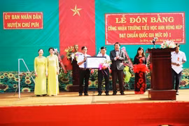 Trường Tiểu học Anh Hùng Núp đạt chuẩn Quốc gia mức độ I