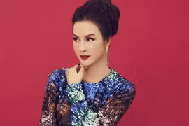 Thanh Mai tỏa sáng với áo dài sequins