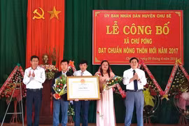 Xã Chư Pơng "về đích" nông thôn mới