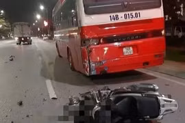 Trên đường về nhà sau khi làm nhiệm vụ, một chiến sĩ công an tử nạn