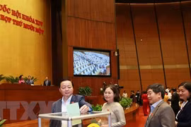 Ông Vương Đình Huệ trúng cử chức Chủ tịch Quốc hội với tỷ lệ 98,54%