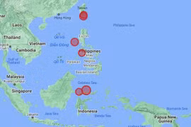 Động đất liên tục xảy ra ở Biển Đông