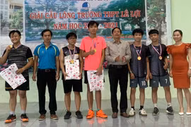 80 học sinh tham gia giải cầu lông Trường THPT Lê Lợi