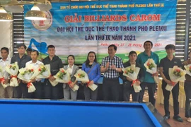 Khai mạc Giải Billiards Carom Đại hội Thể dục thể thao TP. Pleiku lần thứ IX