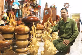 Biến gốc cây cà phê thành đồ mỹ nghệ