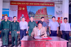 Mang Yang: Ký kết công tác phụ trách làng Kon Brung