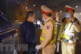 Phát hiện 604 trường hợp vi phạm nồng độ cồn trong ngày đầu ra quân