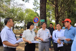 Giải Vô địch Quốc gia Marathon và cự ly dài Báo Tiền Phong lần thứ 62: Phó Chủ tịch UBND tỉnh Gia Lai Nguyễn Thị Thanh Lịch kiểm tra, khảo sát đường chạy