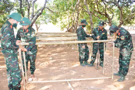 Thao trường xanh ở Tiểu đoàn 50