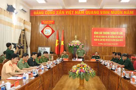 Thượng tướng Tô Lâm thăm và làm việc với Bộ Tư lệnh Quân khu 5