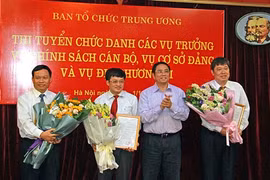 Ban Tổ chức trung ương có thêm 3 vụ trưởng qua thi tuyển