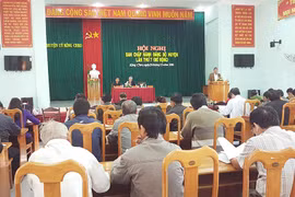 Kông Chro: Hội nghị Ban Chấp hành Đảng bộ huyện lần thứ 7