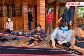 Thăm các mô hình của hội viên phụ nữ xã Ia Mơ Nông