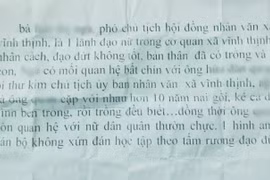 Bị tố quan hệ bất chính với nữ Phó chủ tịch HĐND: Bí thư xã nói gì?
