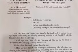 TP HCM cho học sinh nghỉ học đến hết ngày 5-4