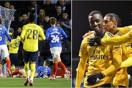 Thắng Portsmouth 2-0, Arsenal giành vé vào tứ kết cúp FA