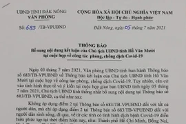 Điều chỉnh văn bản người dân đi - đến Đắk Nông phải có xét nghiệm âm tính Covid-19