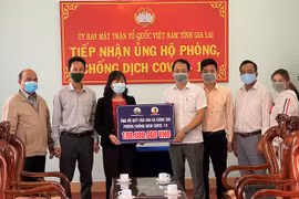 Gia Lai: Nhiều tổ chức, cá nhân ủng hộ công tác phòng-chống dịch Covid-19