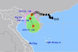 Áp thấp nhiệt đới gây gió giật cấp 8, đi vào vịnh Bắc bộ