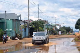 Ia Grai: Đường liên xã xuống cấp trầm trọng