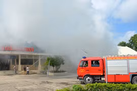 Thực tập phương án chữa cháy Bệnh viện Đa khoa khu vực Ayun Pa