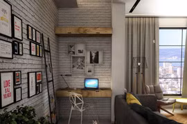 Không gian làm việc tại nhà rất sáng tạo