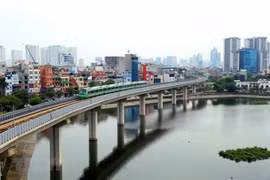 Chạy thử 5 đoàn tàu tuyến đường sắt Cát Linh-Hà Đông vào ngày 20/9