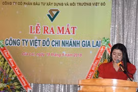 Ra mắt Cty CP Đầu tư XD và Môi trường Việt Đô tại Gia Lai