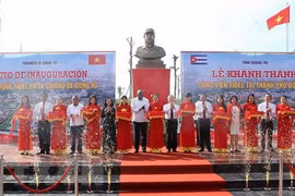 Khánh thành Công viên mang tên lãnh tụ Fidel tại Quảng Trị