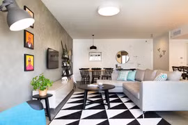 Căn hộ 2 phòng ngủ của gia đình trẻ hiện đại