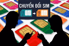 SIM 11 số về 10 số:Ngân hàng cho khách đổi số điện thoại qua website