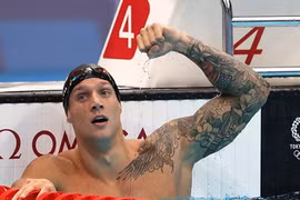 Kình ngư Mỹ Caeleb Dressel giành 5 HCV Olympic Tokyo, phá 5 kỷ lục