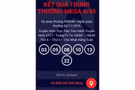 Thêm một khách hàng trúng xổ số điện toán hơn 64 tỷ đồng