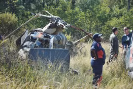 Rơi trực thăng quân sự ở Nam Phi khiến 2 người bị thương nặng