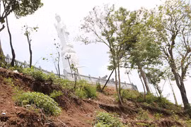 Sạt lở nghiêm trọng tại Khu lâm viên Biển Hồ