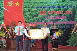 Xã Bờ Ngoong "về đích" nông thôn mới