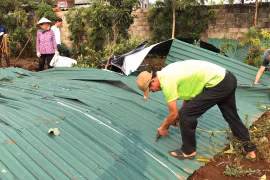 Ia Grai: Hỗ trợ người dân khắc phục thiệt hại do lốc xoáy