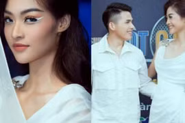 Á hậu Kiều Loan hoá "hồ ly chín đuôi" xinh đẹp hút mắt, "hớp hồn" Quốc Thiên