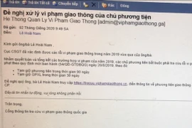 Nhận email từ Cục CSGT báo lỗi vi phạm giao thông? Chắc chắn bẫy lừa!