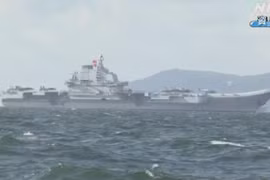 Tàu sân bay Liêu Ninh qua eo biển Miyako hướng về Biển Đông?