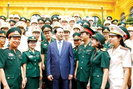 Thanh niên quân đội và công an tiên phong trong phong trào học tập và làm theo lời Bác