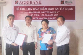 Chi trả Bảo an Tín dụng cho khách hàng Agribank