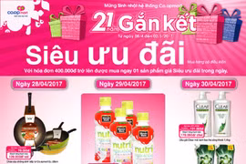 Nghỉ lễ 30-4 và 1-5 Co.opmart cả nước giảm giá cực mạnh