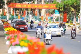 Gia Lai: Phố phường nhộn nhịp đón Xuân