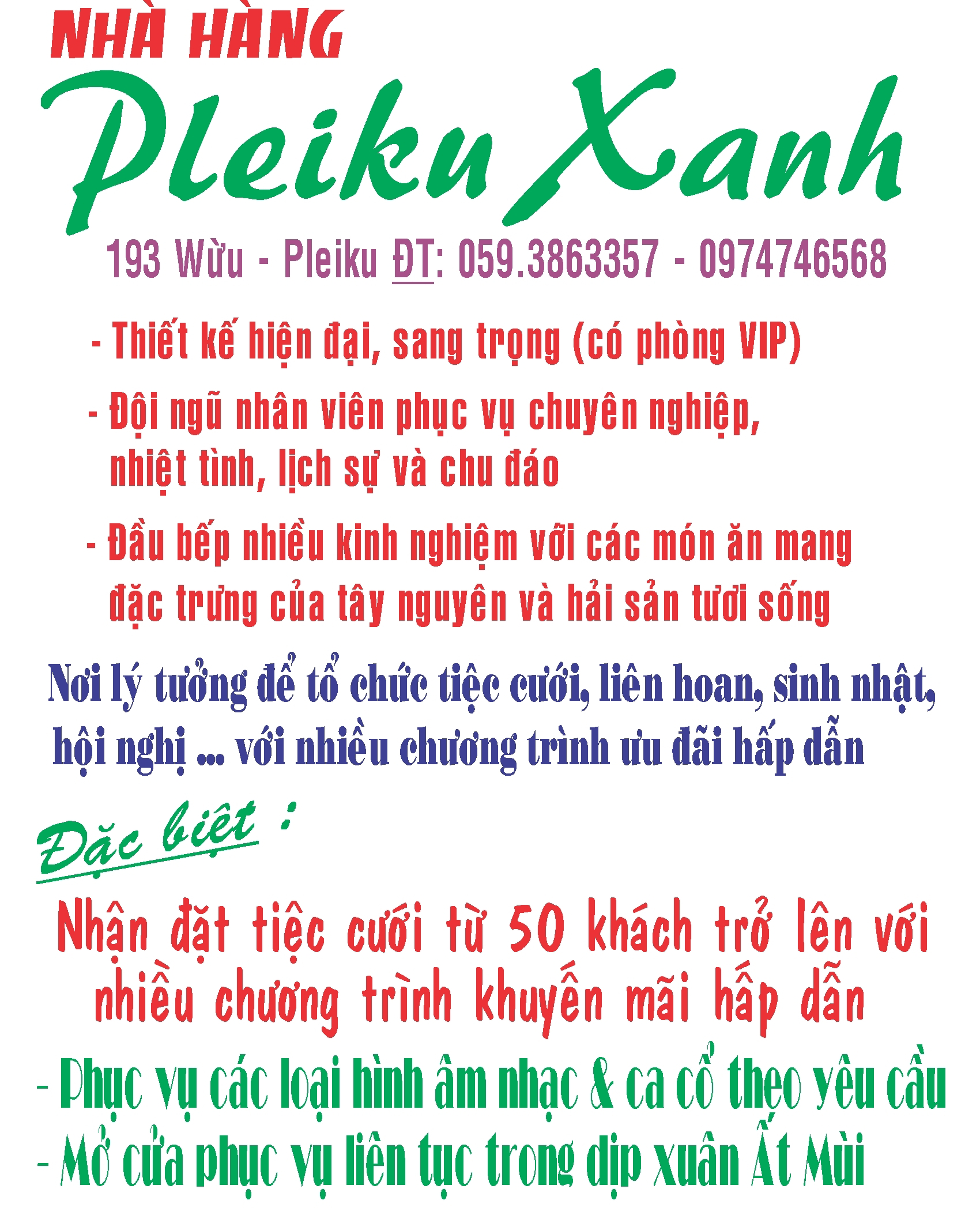 Nhà hàng Pleiku Xanh