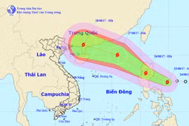 Xuất hiện cơn bão mới Pakhar, nguy cơ sạt lở đất tại Tuyên Quang