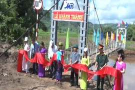 Xã Ayun khánh thành cầu treo dân sinh làng Hvăc