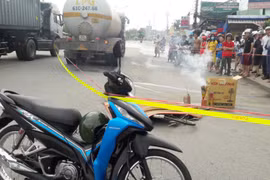 Cô gái trẻ đi xe đạp chết thảm dưới bánh xe bồn