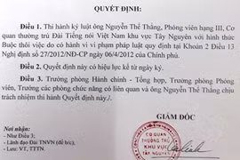 Buộc thôi việc nhà báo tống tiền công an