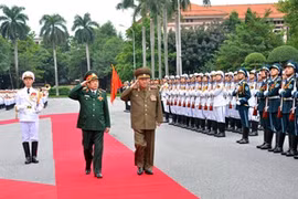 Bộ trưởng Phùng Quang Thanh đón, hội đàm với Bộ trưởng Bộ Các LLVT nhân dân Triều Tiên